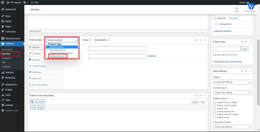 How to Create Variable products in WooCommerce?
