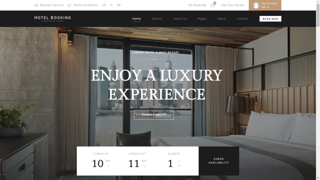 WordPress themes for Hotel Rooms | 07 Top 2022 Themes
