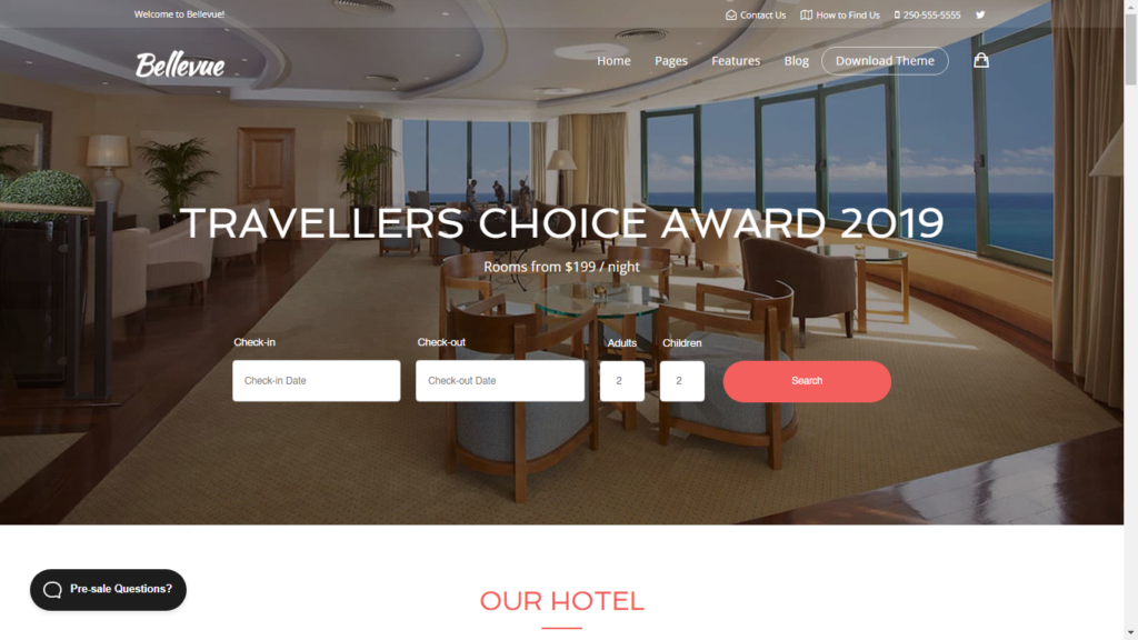 WordPress themes for Hotel Rooms | 07 Top 2022 Themes