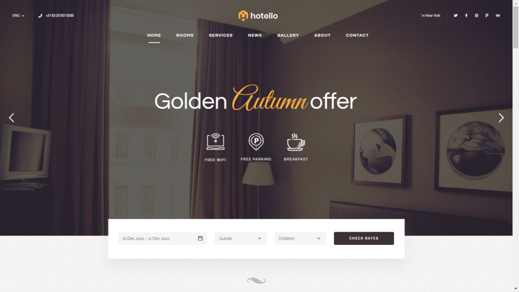 WordPress themes for Hotel Rooms | 07 Top 2022 Themes