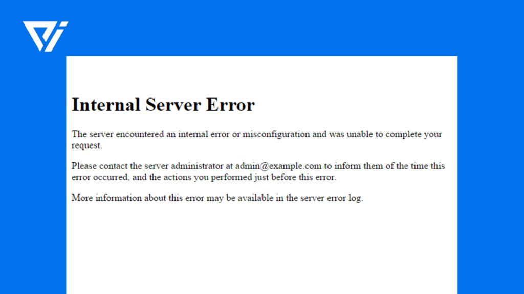 4) Internal Server Error